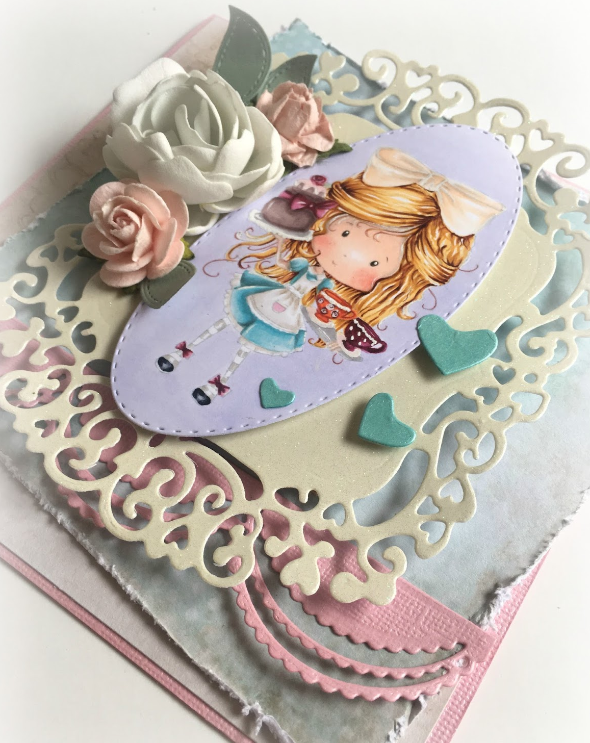 Cling Mounted Rubber Stamps Tea for Two / Sello Cling Hora del Té Descontinuado LDRS Creative