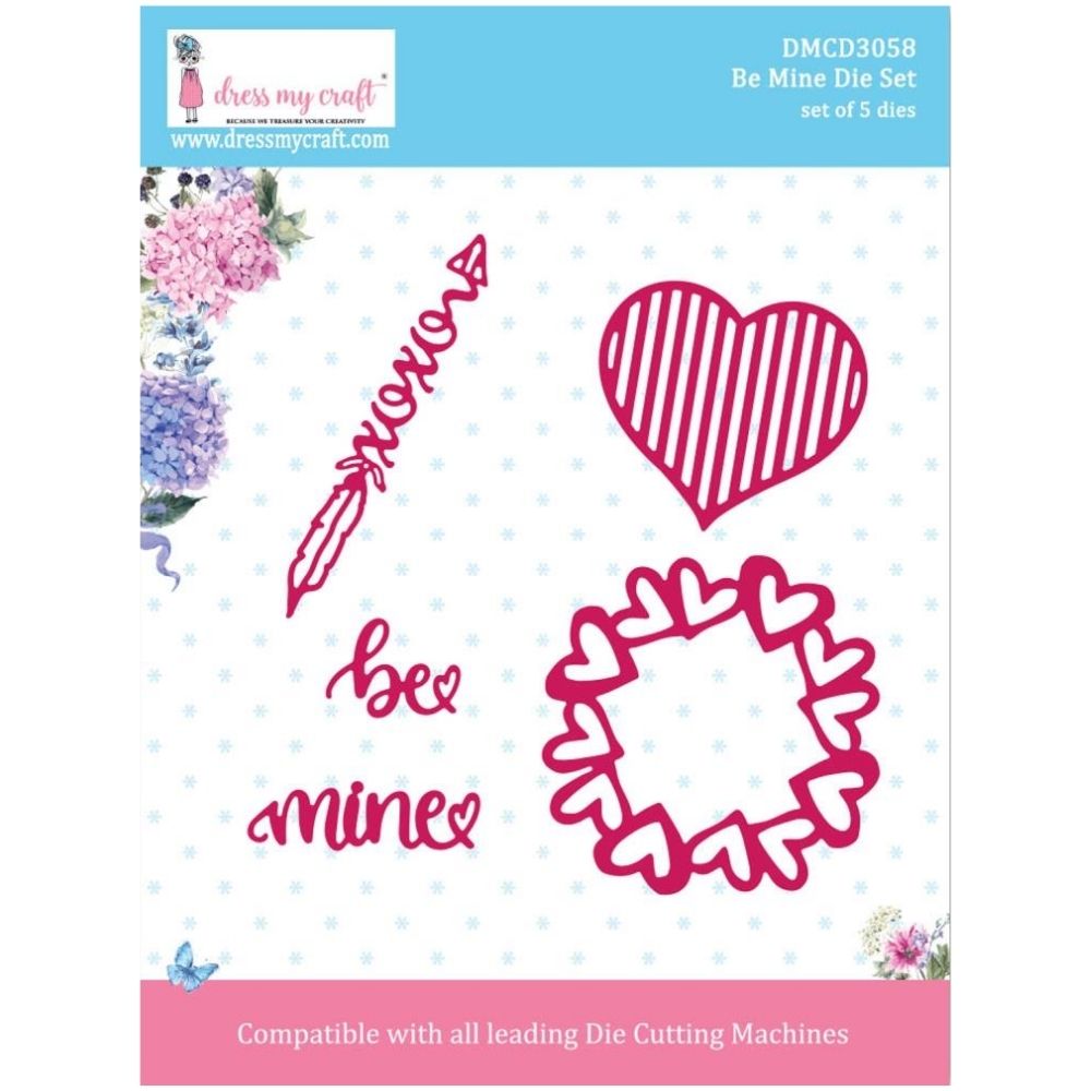 Be Mine Die / Suaje Be Mine Dados de Corte / Suajes / Troqueles Dress My Craft