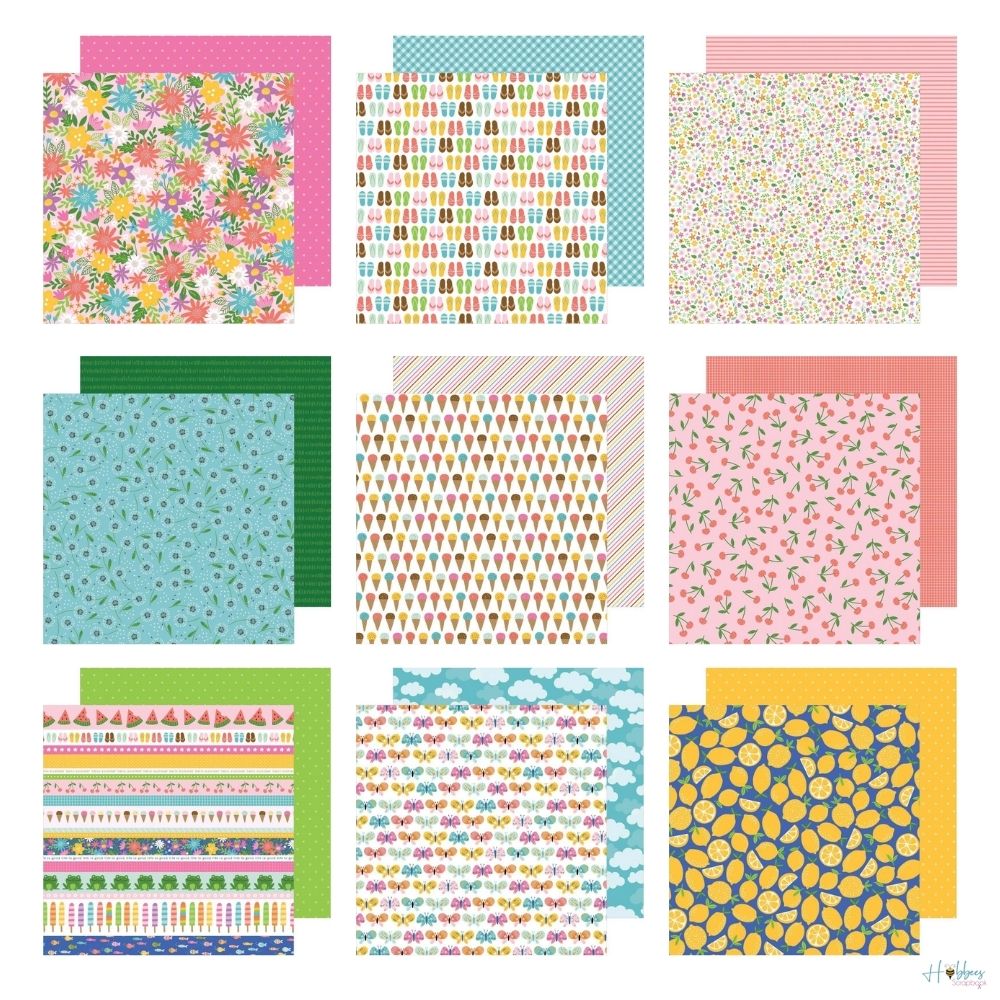 Sun &amp; Fun Paper Pad 6 x 8&quot; / Block de Papel Verano Papel Pebbles