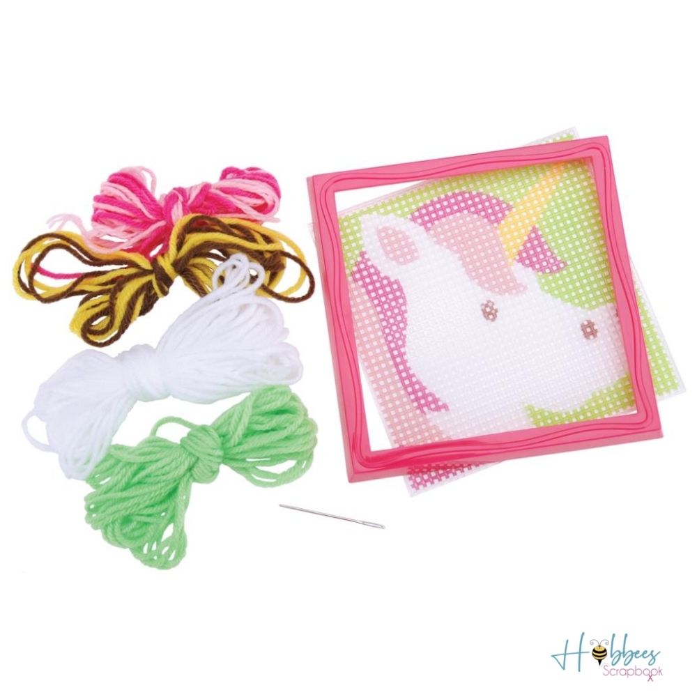 Sew Cute! Unicorn Needlepoint Kit / Kit de Bordado Unicornio
