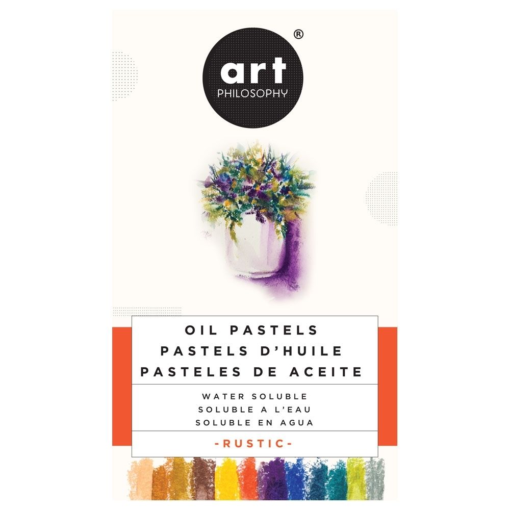 12 Water Soluble Oil Pastels Rustic / 12 Pasteles de Aceite Rústicos Pastel Prima Marketing