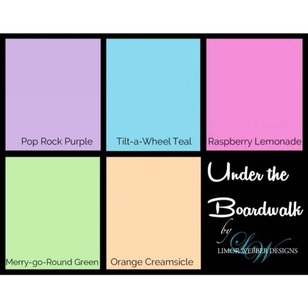 Embossing Powder Under The Boardwalk Set / 5 Polvos de Embossing Pasteles Polvos de Embossing Lindy&