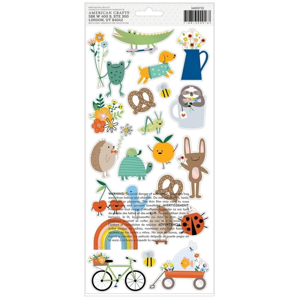 Kid At Heart Cardstock Stickers / Estampas de Cartulina Stickers Pebbles