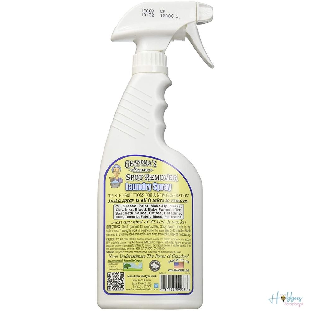 Spot Remover Laundry Spray / Removedor de Manchas Pintura para Tela Grandma&