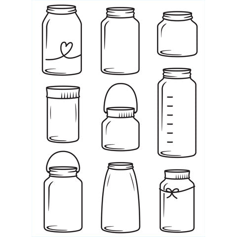 Embossing Folder Jars / Folder de Grabado Frascos Folders de Grabado Darice