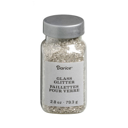 Vintage Silver Glass Glitter / Brillos de Cristal Finos Plateados Descontinuado Darice