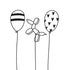 Embossing Folder Balloons Trio / Folder de Grabado Globos Descontinuado Darice