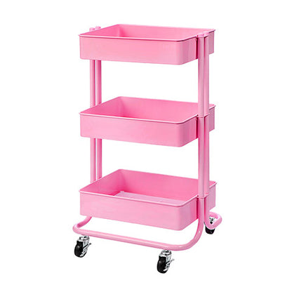 Metal Rolling Utility Cart Hot Pink / Carrito con Ruedas Rosa Intenso Descontinuado Darice