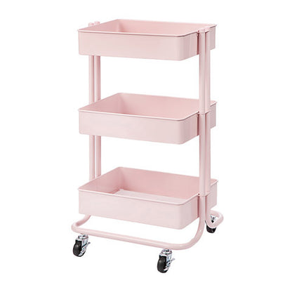Metal Rolling Utility Cart: Blush / Carrito con Ruedas Rosa Descontinuado Darice