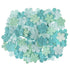 Mini Glitter Floral Mint / Florecitas con Brillitos 120 pz Descontinuado Darice