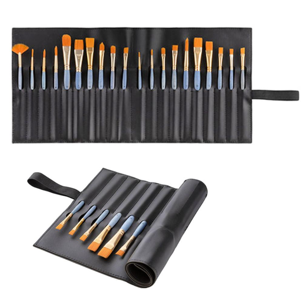 Studio 71 Brush Set with Roll / 20 Pinceles con Estuche Pinceles y Brochas Darice