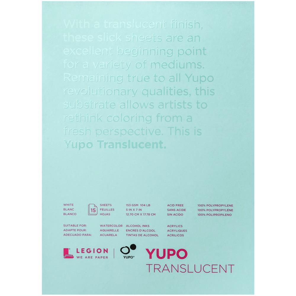 Yupo Paper Translucent  / 15 Hojas de Papel Yupo Translúcido Papel para Arte Yupo