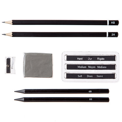 Studio 71 Graphite Set / Set de 9 Grafitos Dibujo Darice