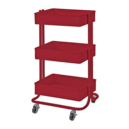 Metal Rolling Utility Cart Red / Carrito con Ruedas Rojo DESCONTINUADO Darice