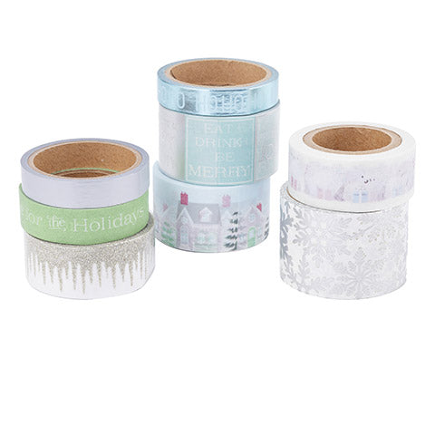 8 Christmas Washi Tape / 8 Cintas Adhesivas Washi Washi Tape Martha Stewart