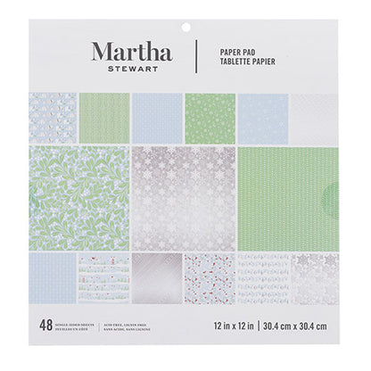 Snowflake Paper Pad / Block de Papel Diseños de Copo de Nieve Descontinuado Martha Stewart