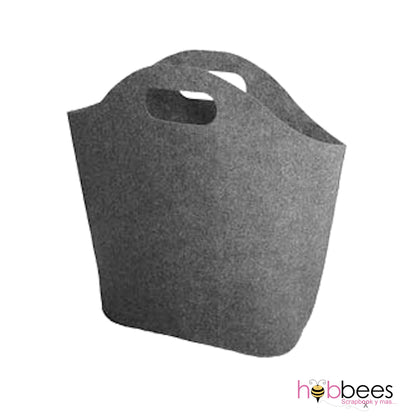 Felt Bag Grey / Bolsa de Fieltro Gris Personalizable Descontinuado Janet Basket