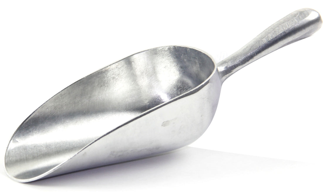 Silver Metal Candy Scoop / Cucharón de Metal para Dulces Fiestas Oriental trading