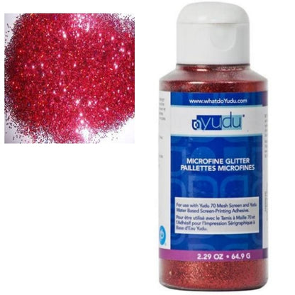 Red Microfine Glitter / Diamantina Ultra Fina Roja Adornos / Embellishments Yudu