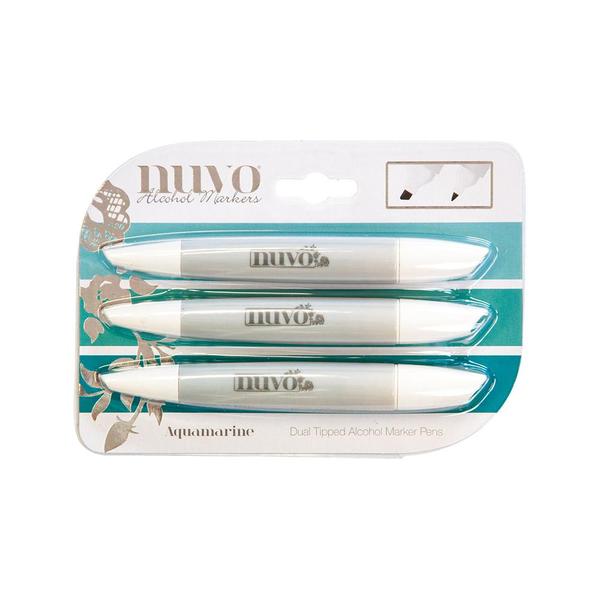 Marker Creative Pen Collection Aquamarine / Marcadores Tonos Aqua Descontinuado Nuvo