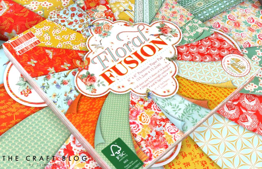 Floral Fusion Paper Pad / Block de Papel Premium Floral Papel First Edition Papers