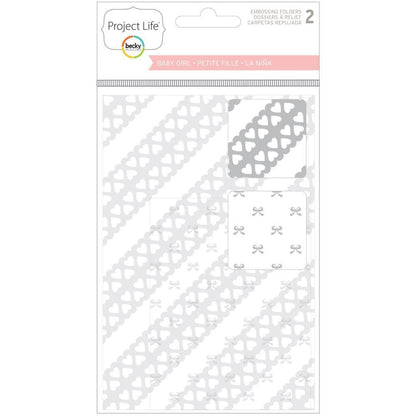 Embossing Folder Baby Girl / Folder de Grabado Niña Descontinuado Project Life