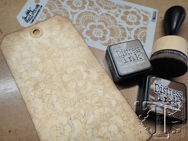 Tim Holtz Layered Stencil Lace / Estencil de Encaje Esténciles / Plantillas Tim Holtz