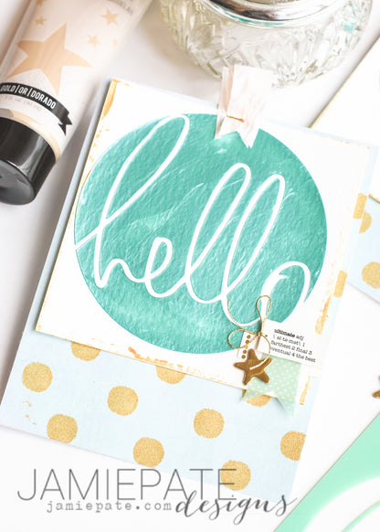 Stencil Minis Patterns / Plantillas Mini 12 pz. Descontinuado Heidi Swapp