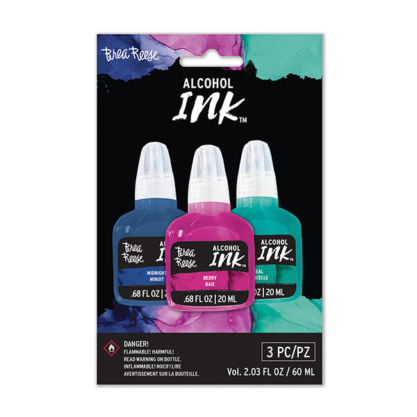 Brea Reese Alcohol Inks 3 Pk / 3 Tintas al Alcohol Set 10 Tintas al Alcohol Brea Reese