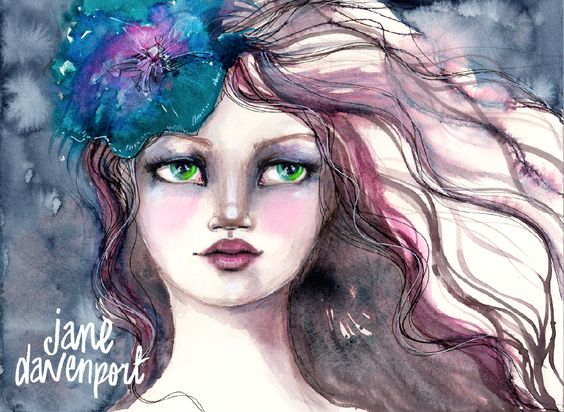 Mixed Media Mermaid Watercolor Markers / Marcadores de Tinta Acuarelables Descontinuado Jane Davenport
