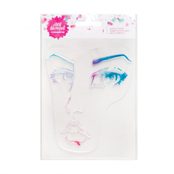 Acrylic Stamps Face  / Sellos de Acrílico Rostro Sellos Jane Davenport