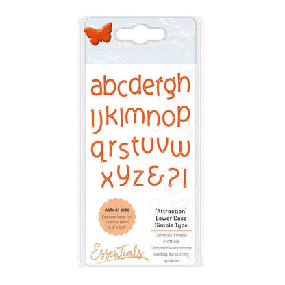 Simple Type Alphabets Lower Case Dies / Suaje de Abecedario Descontinuado Tonic Studios