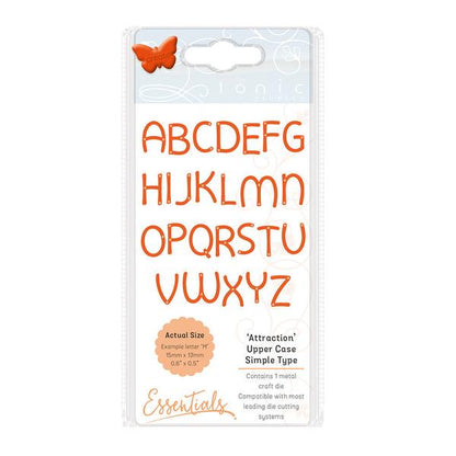 Simple Type Alphabets Upper Case Die Set / Suaje de Abecedario en Mayusculas Descontinuado Tonic Studios