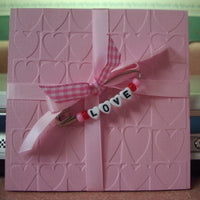 Heart Blocks Embossing Folder / Folder de Grabado Bloques de Corazón Descontinuado Cuttlebug