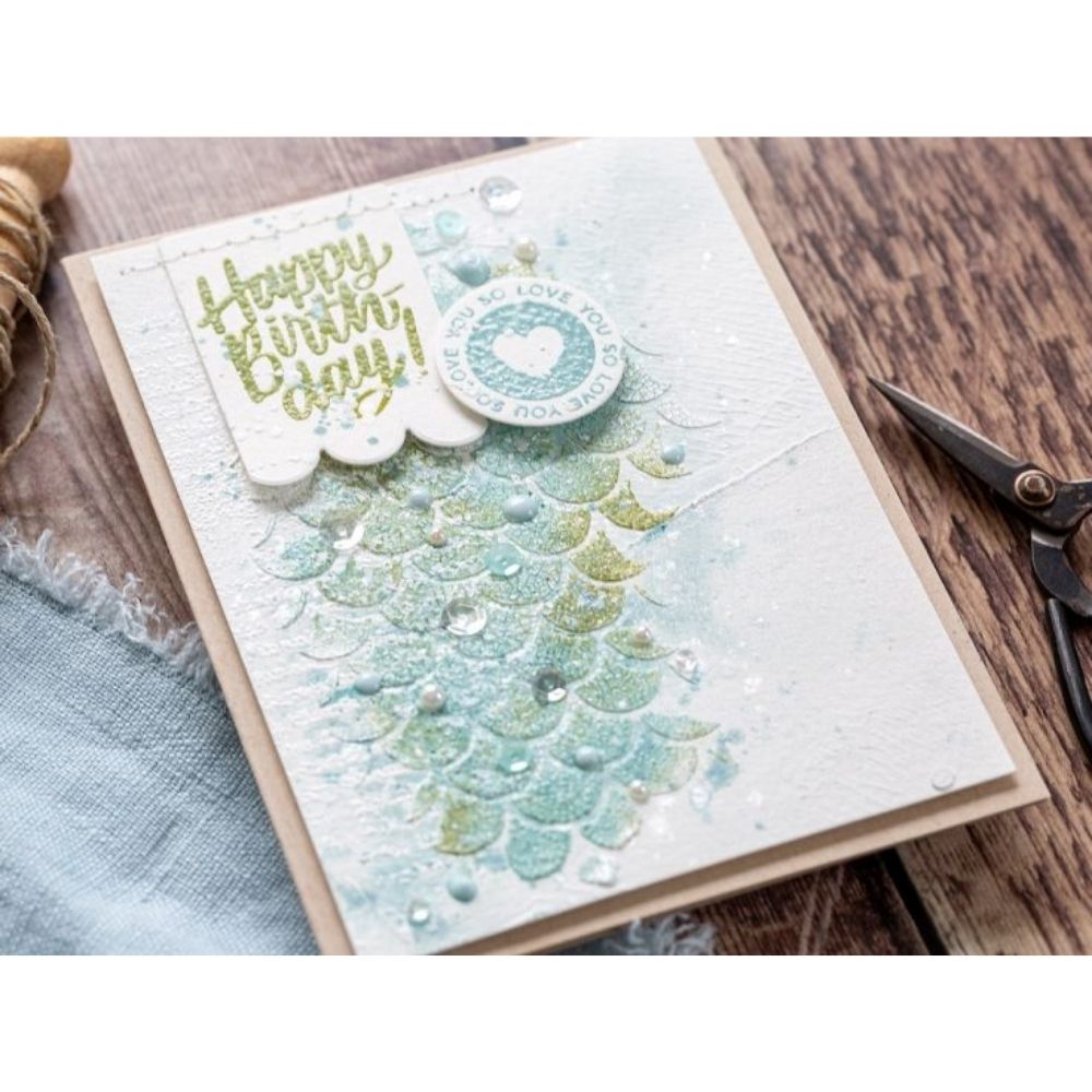 Distress Embossing Glaze Weathered Wood / Polvo de Embossing Azul Verdoso Polvos de Embossing Ranger