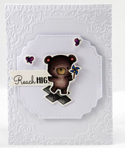 Cling Mounted Rubber Stamps and Dies Outdoor Play / Sellos Cling y Suajes de Osos y Zorros Descontinuado LDRS Creative