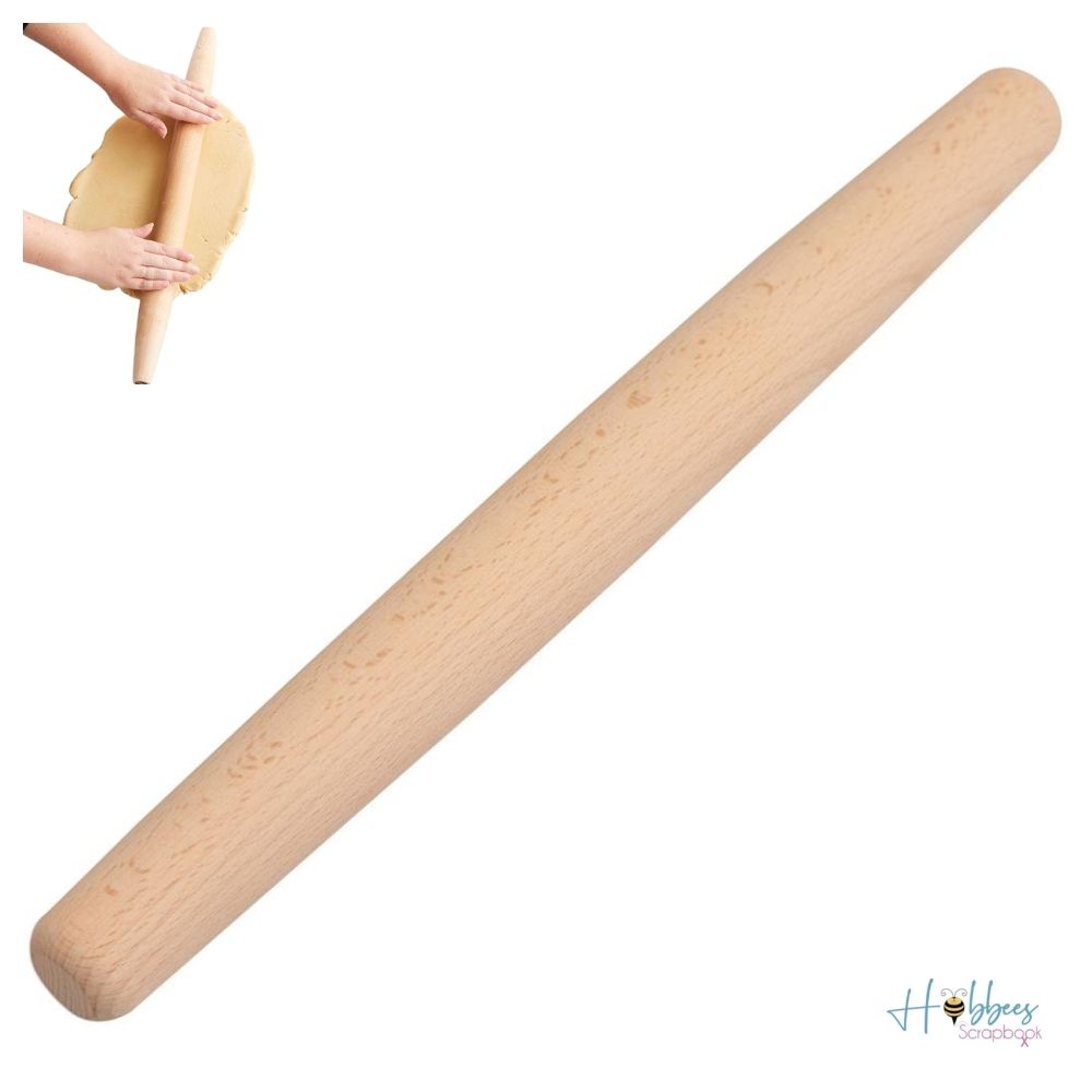 Wood Rolling Pin / Rodillo de Madera para Repostería Descontinuado AC Food Crafting