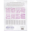 Iridescent X-Large Alphabet Stickers Lavander / Estampas de Alfabeto Lavanda