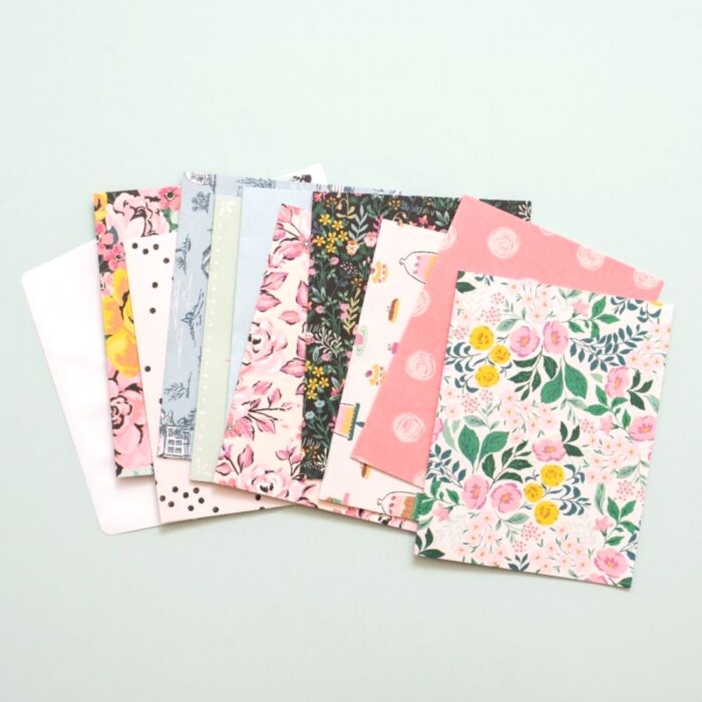 Garden Party Paper Pad 8 x 6&quot; / Block de Papel Flores Papel American Crafts