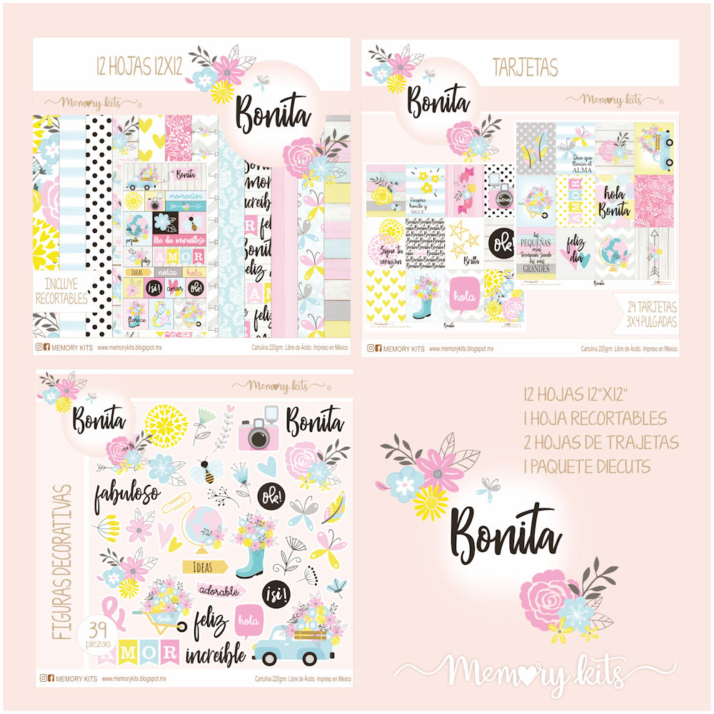 Kit de Papel Cartulina Bonita Papel Memory Kits