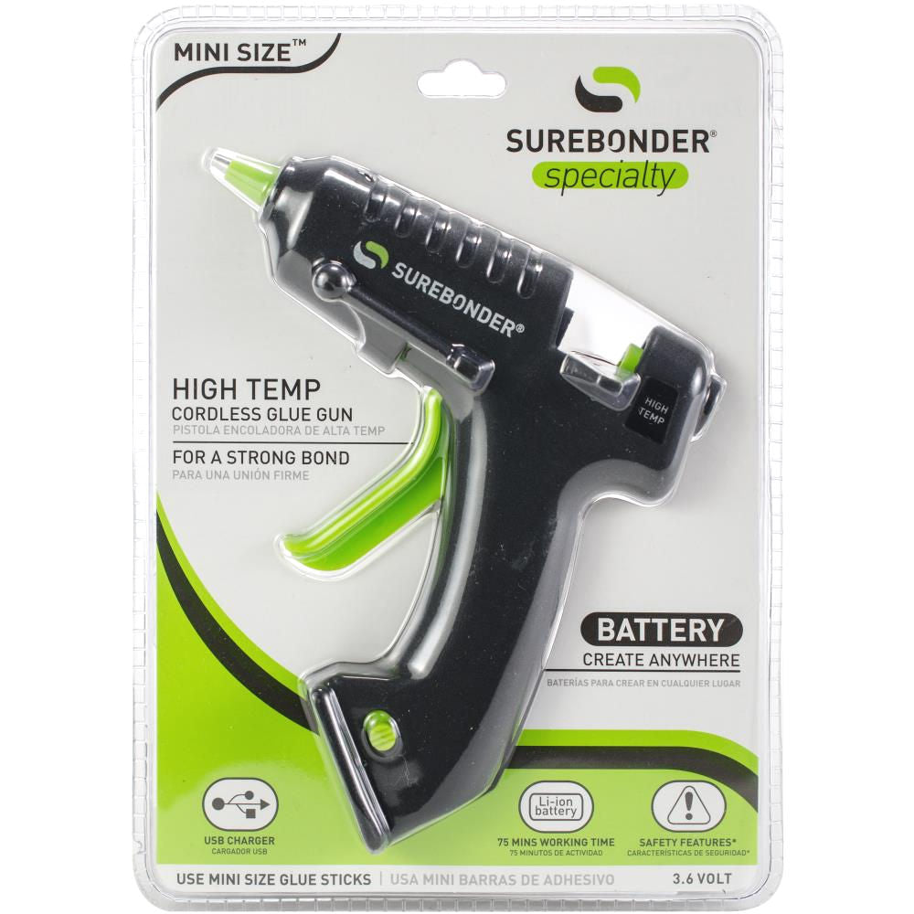 USB Cordless Glue Gun / Pistola de SIlicón Inalámbrica Detalles Adhesivos / Pegamentos SureBonder