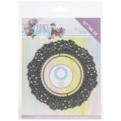 Flower Circle Dies / Suaje Circular de Flores Dados de Corte / Suajes / Troqueles Amy Design