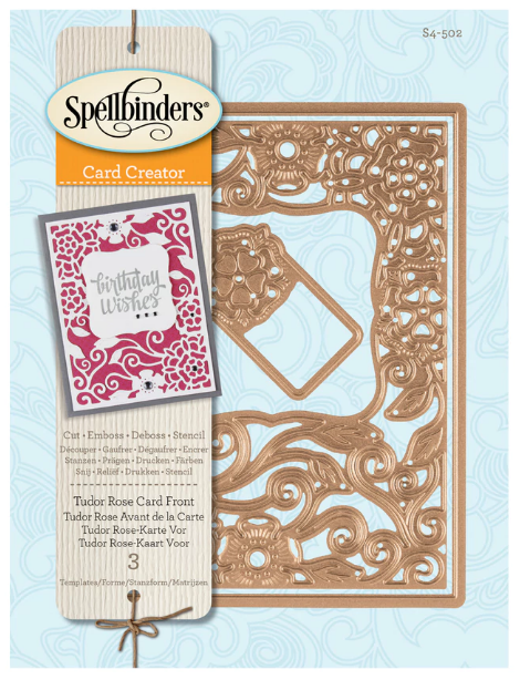 Nestabilities A2 Card Creator Dies Tudor Rose / Suajes de Corte Marco de Rosas Descontinuado Spellbinders