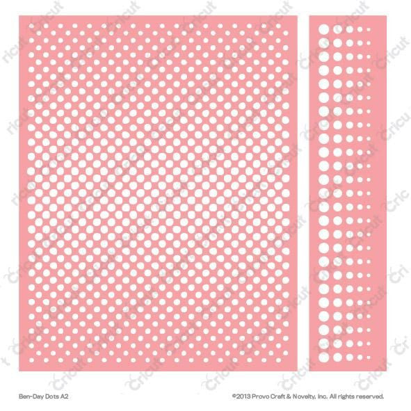 Ben Day Dots Embossing Folder / Folder de Grabado de Puntos Descontinuado Cuttlebug