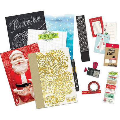 Smash Journal Holiday Bundle  / Kit de Cuaderno Navideño y Accesorios Descontinuado K &amp; Company