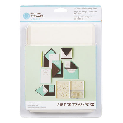 Set Your Own Stamp Case / Kit de Sellos Personalizables Descontinuado Martha Stewart