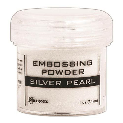 Silver Pearl Embossing Powder / Polvos de Realce Perla de Plata Polvos de Embossing Ranger