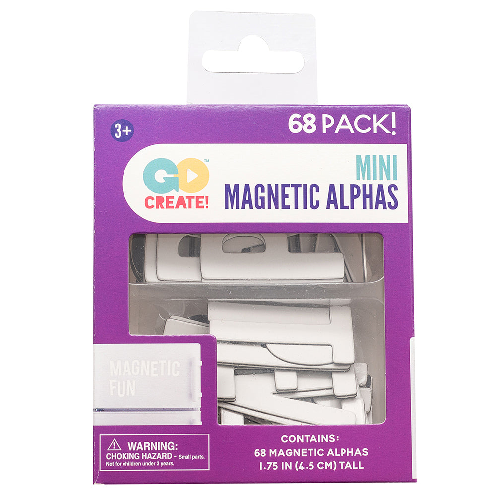 Mini Magnetic Alphas ABC / Letras Magnéticas Blancas