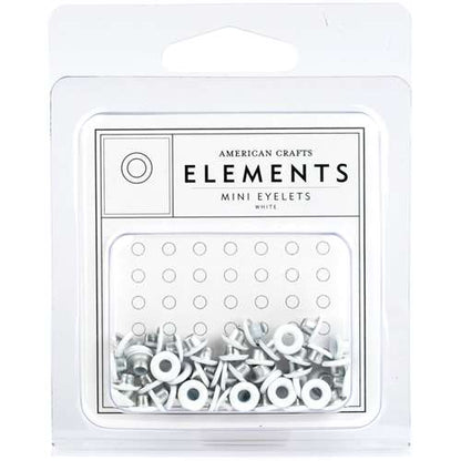 Eyelets Mini White / Mini Ojllos Blancos Descontinuado American Crafts