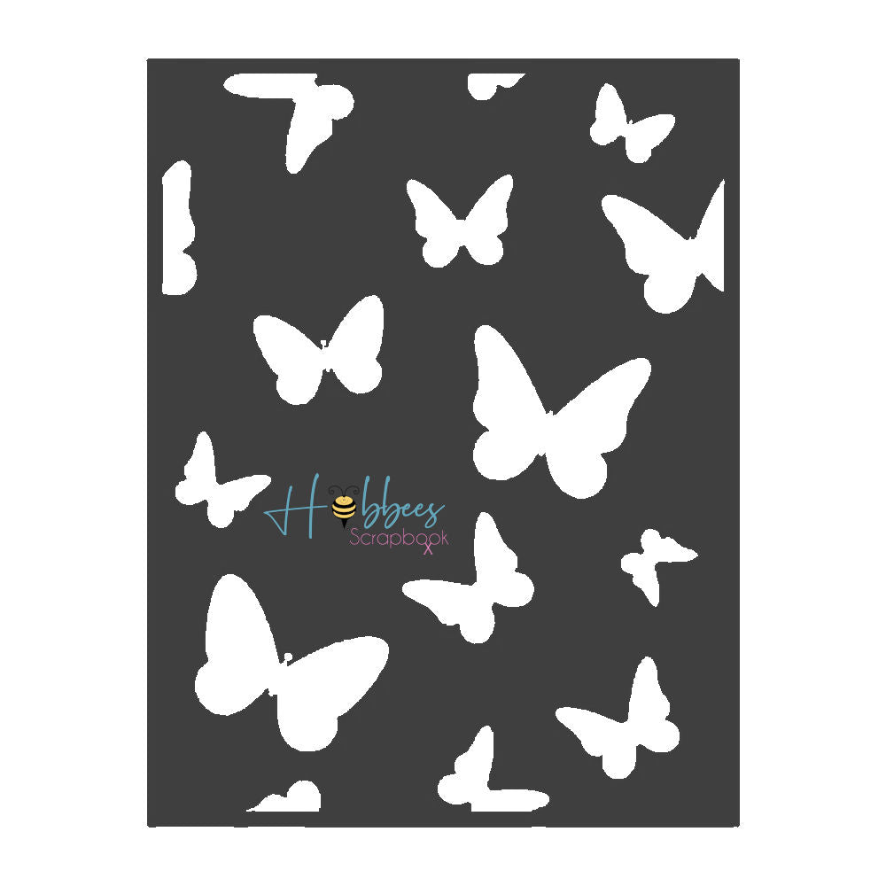 Butterflies Stencil / Plantilla de Mariposas Esténciles / Plantillas American Crafts